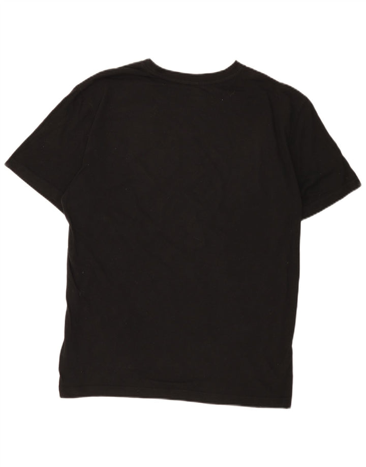 Reebok Mens Graphic T-Shirt Top Small Black Cotton