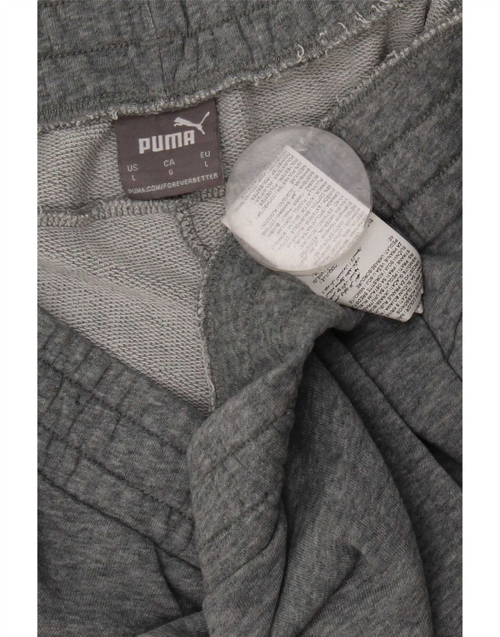 Puma Herren-Sportshorts, große, grau gefleckte Baumwolle