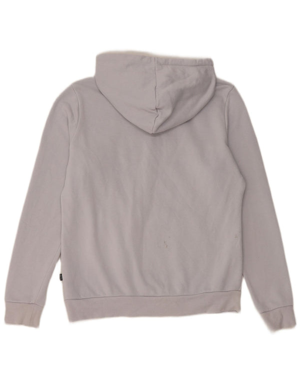 Puma Graphic Hoodie Jumper UK 14 Medium Blue Cotton
