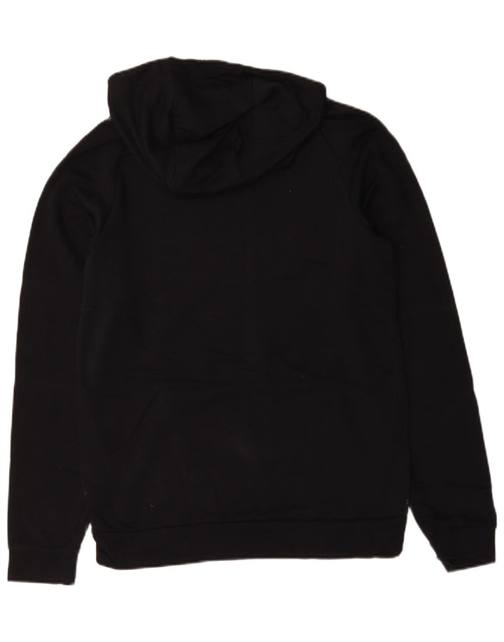 Nike Mens Dri Fit Graphic Hoodie Jumper Small Black Polyester