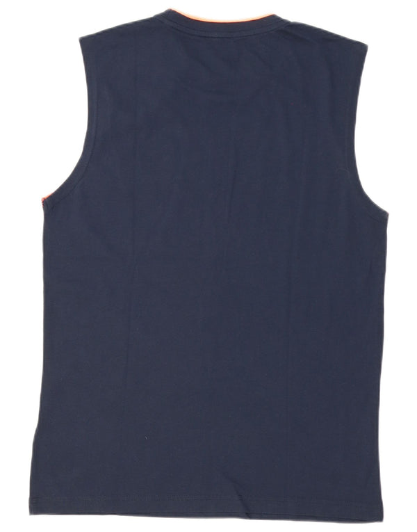 Lotto Herre Grafisk Vest Top Large Navy Blue Sports