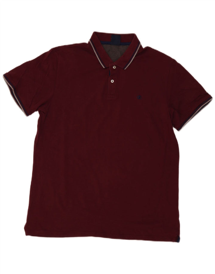 Champion Mens Polo Shirt 2XL Burgundy