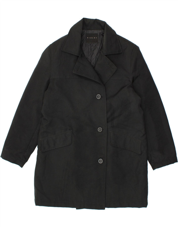 SISLEY Womens Overcoat UK 20 2XL Black Vintage Sisley and Second-Hand Sisley from Messina Hembry 