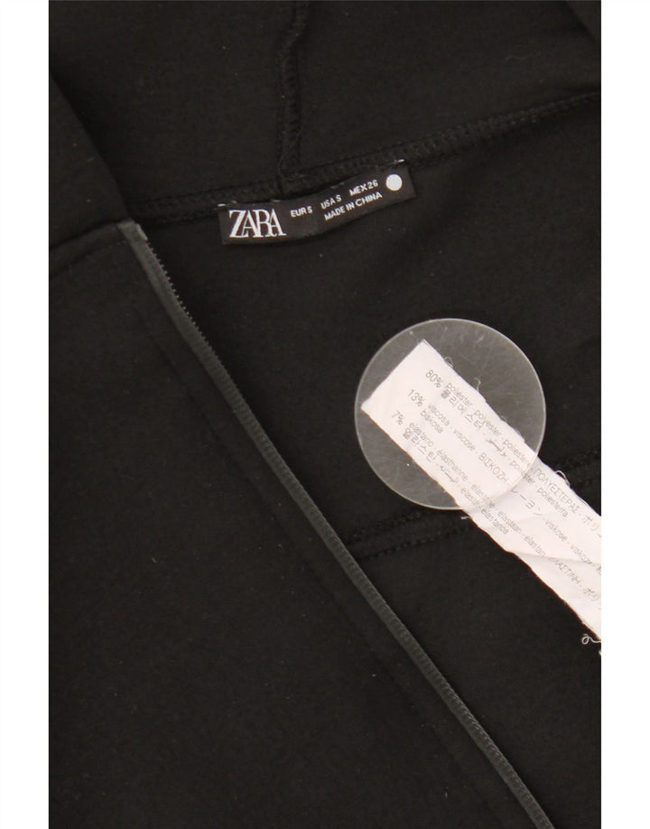 Zara Dame Oversized Hættetrøje Sweater UK 10 Lille sort polyester