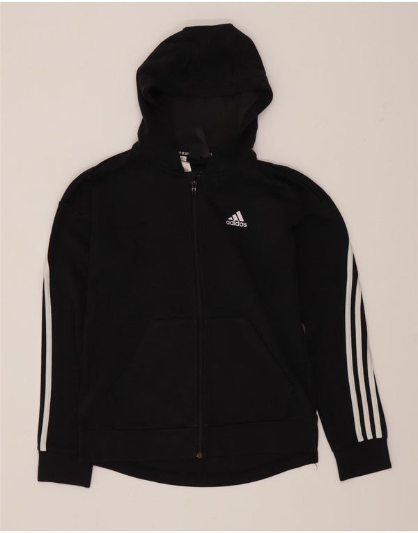 Adidas Girls Regular Fit Hættetrøje med lynlås 13-14 år Sort Sports