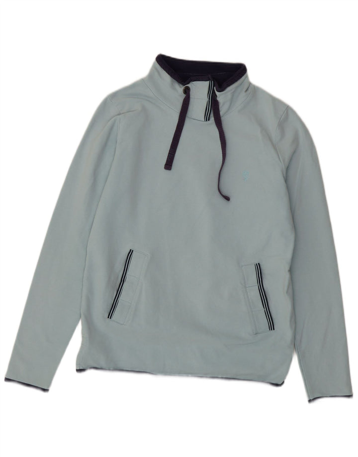 FAT FACE Womens Sweatshirt Jumper UK 16 Large Blue Cotton