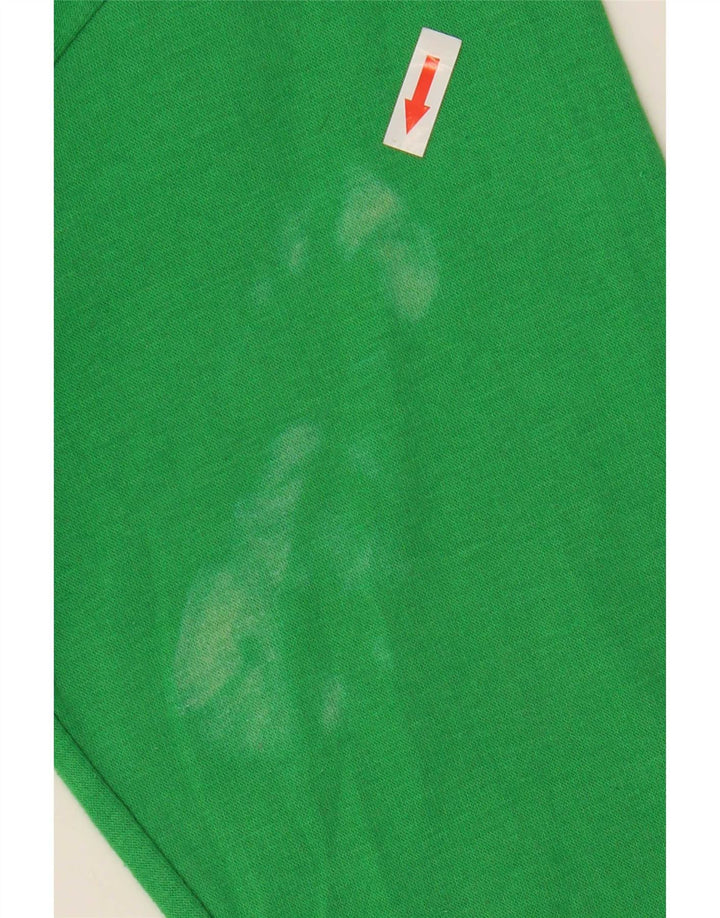 Zara Womens Crop Sweatshirt Jumper UK 10 Small Green Polyester