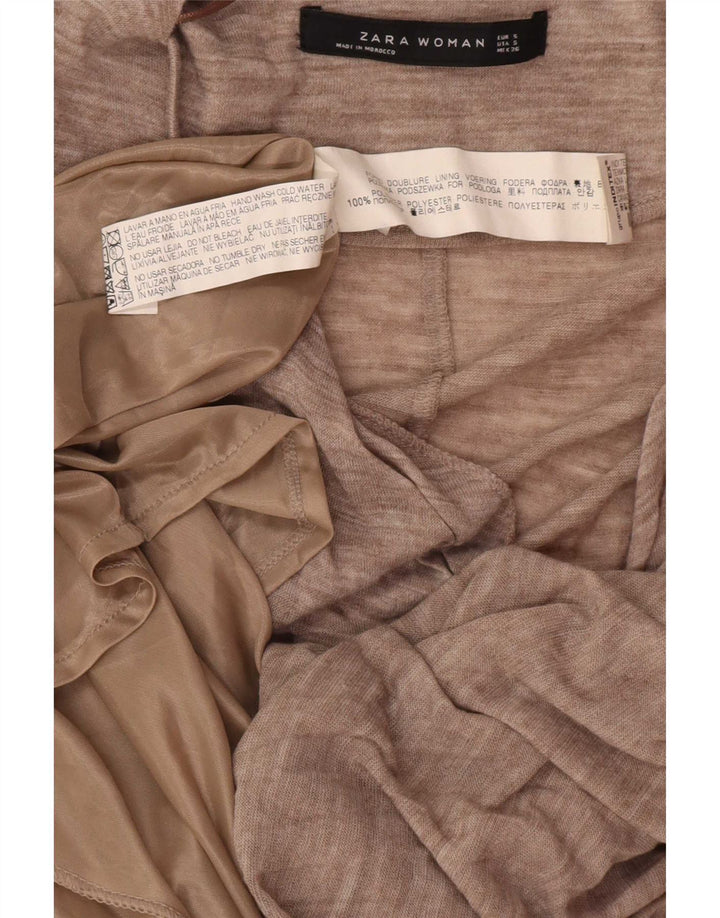 Zara Damen A-Linien-Kleid UK 10 Small Grey Polyester
