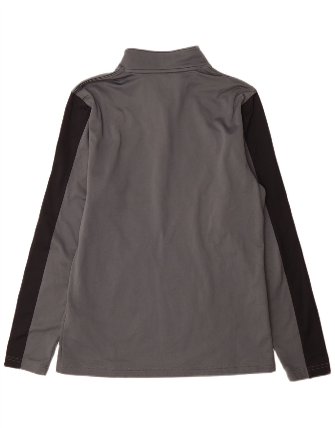 Under Armour Womens Zip Neck Regular Fit Top Long Sleeve Medium Grey Sports