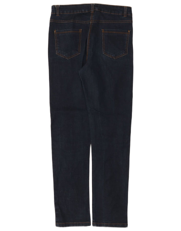 M&Co Womens Slim Jeans UK 8 Small W28 L29 Navy Blue Cotton