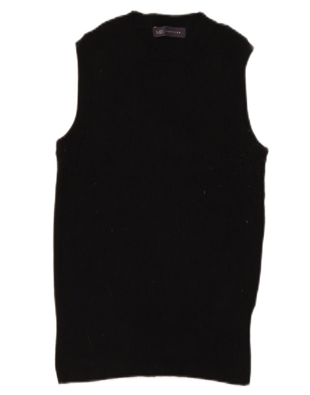 Marks & Spencer Débardeur pour femme UK 14 Medium Noir Viscose