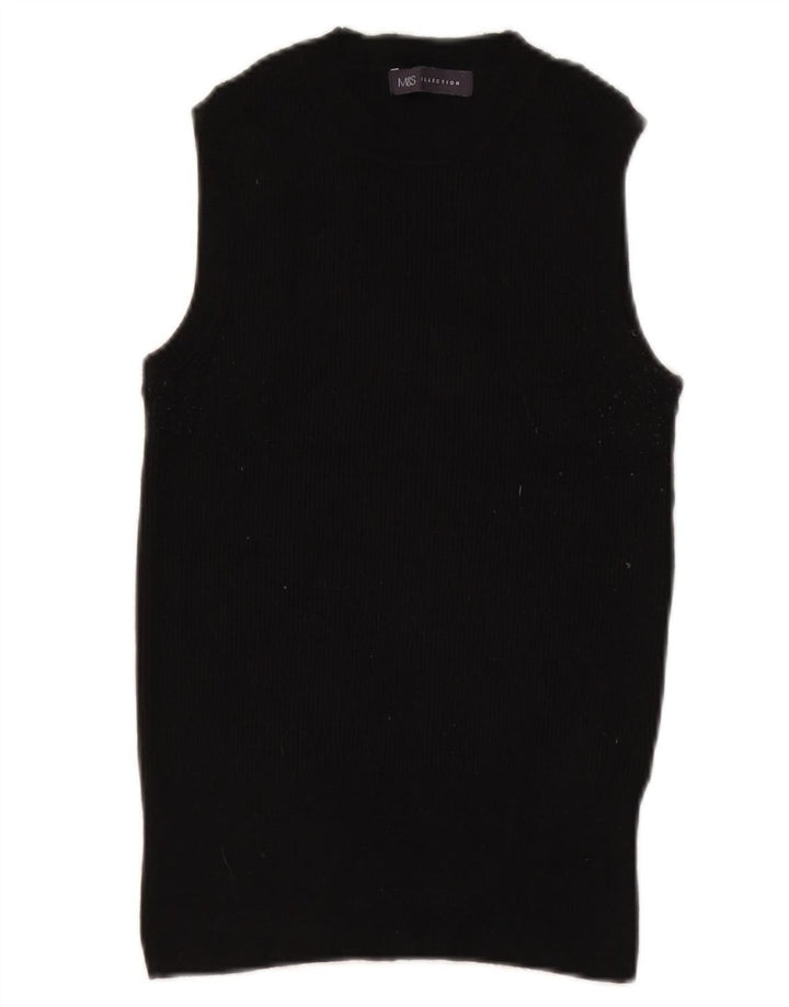 Marks & Spencer Débardeur pour femme UK 14 Medium Noir Viscose