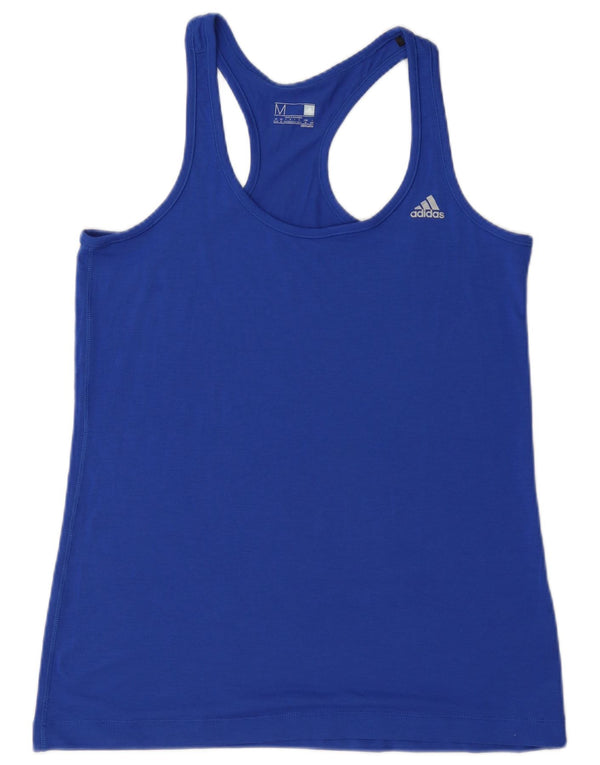 Adidas Damen Climalite Vest Top UK 12/14 Mittelblau