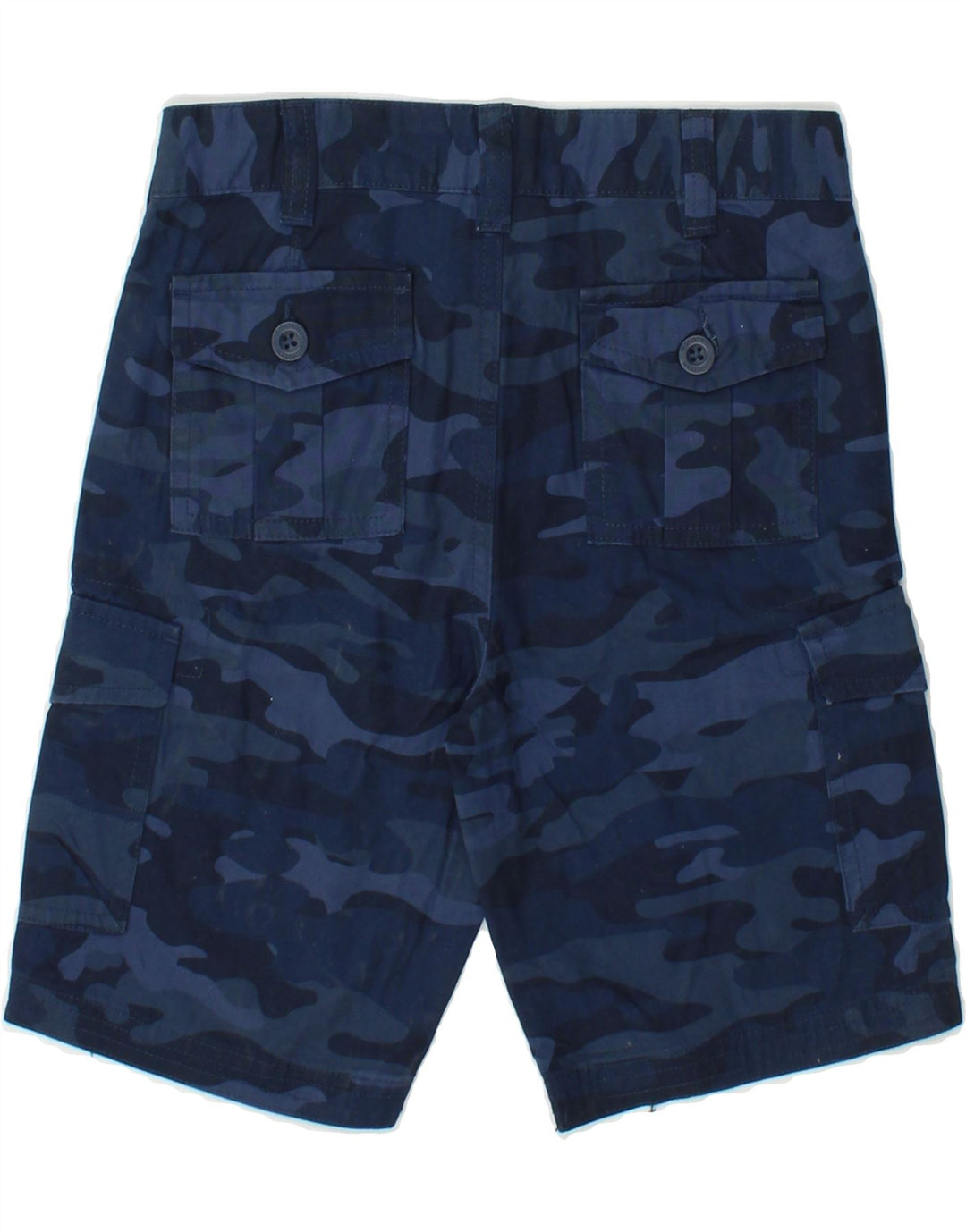 MOUNTAIN WAREHOUSE Boys Cargo Shorts 7-8 Years W24  Navy Blue Camouflage Vintage Mountain Warehouse and Second-Hand Mountain Warehouse from Messina Hembry 