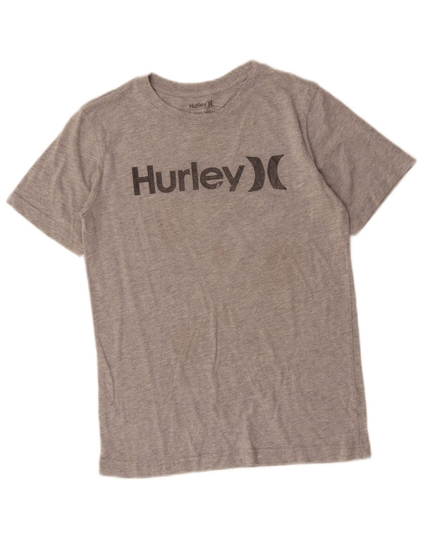 Hurley Girls Grafisk T-Shirt Top 12-13 År Stor Grå