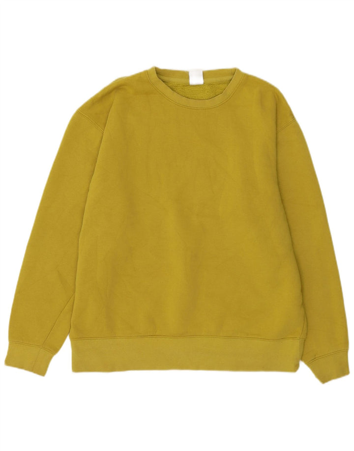 Zara Hombre Sudadera Jumper Medium Amarillo Algodón