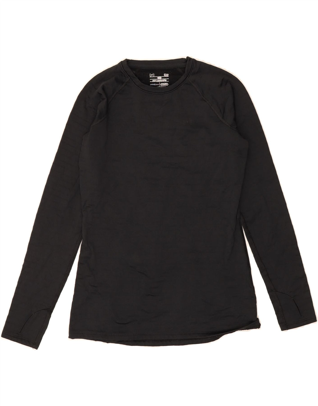 UNDER ARMOUR Womens Top Long Sleeve UK 10 Small Black Polyester Vintage Under Armour and Second-Hand Under Armour from Messina Hembry 