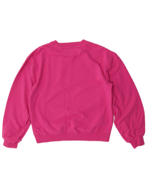 Pulover cu grafic pentru fete Tommy Hilfiger 13-14 ani bumbac roz