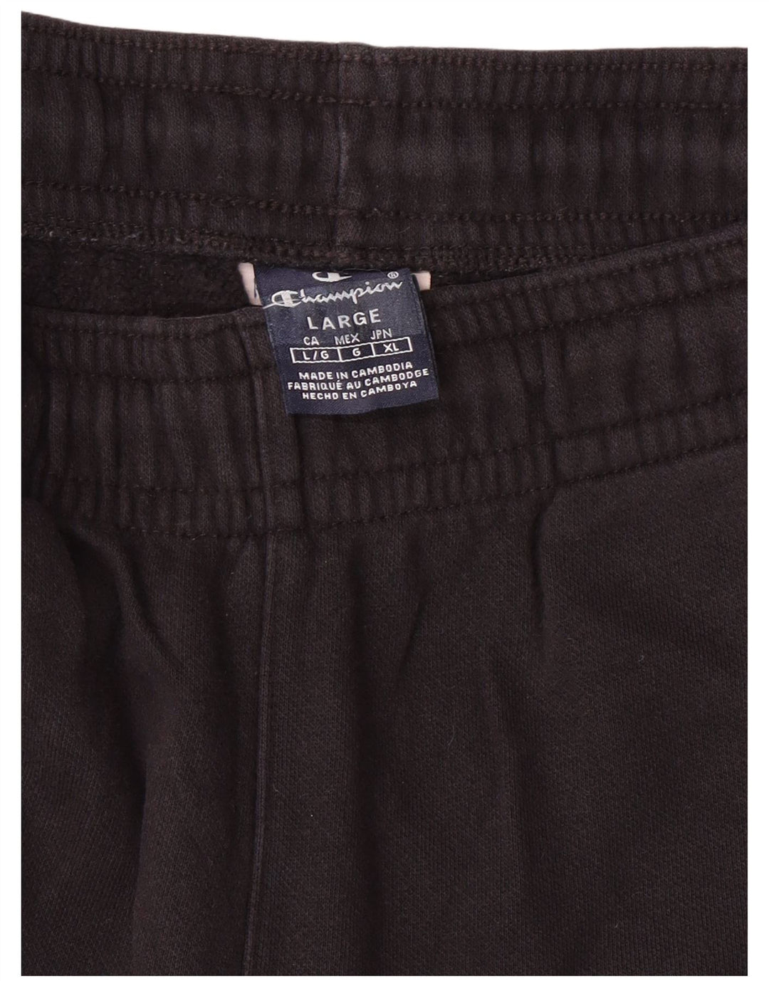 CHAMPION Mens Tracksuit Trousers Joggers Large Black