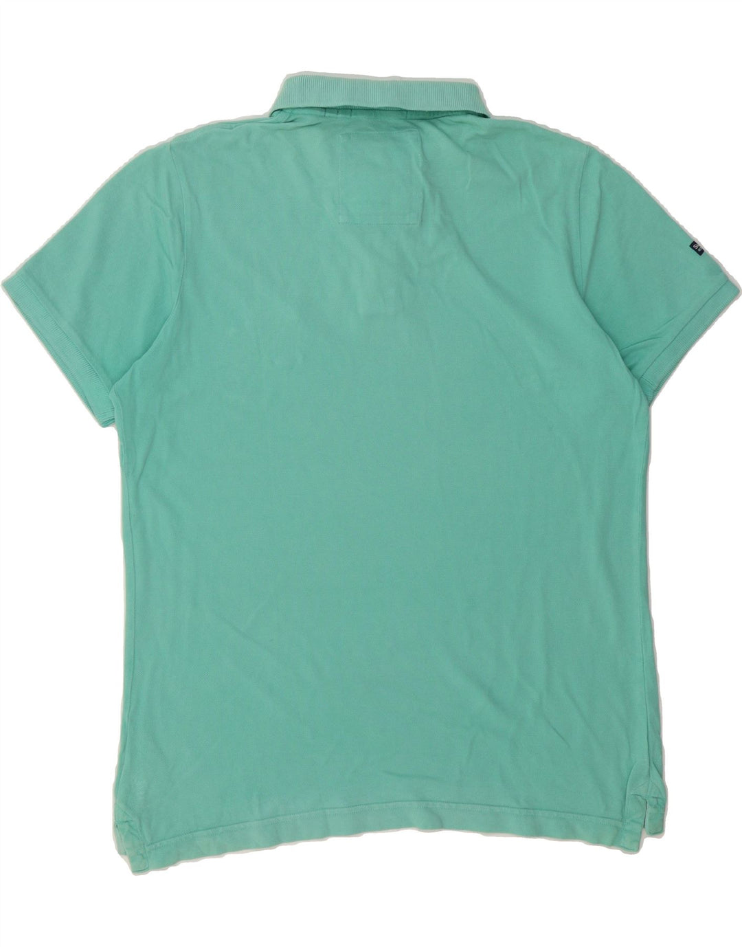 SUPERDRY Mens Polo Shirt 2XL Turquoise Cotton Vintage Superdry and Second-Hand Superdry from Messina Hembry 
