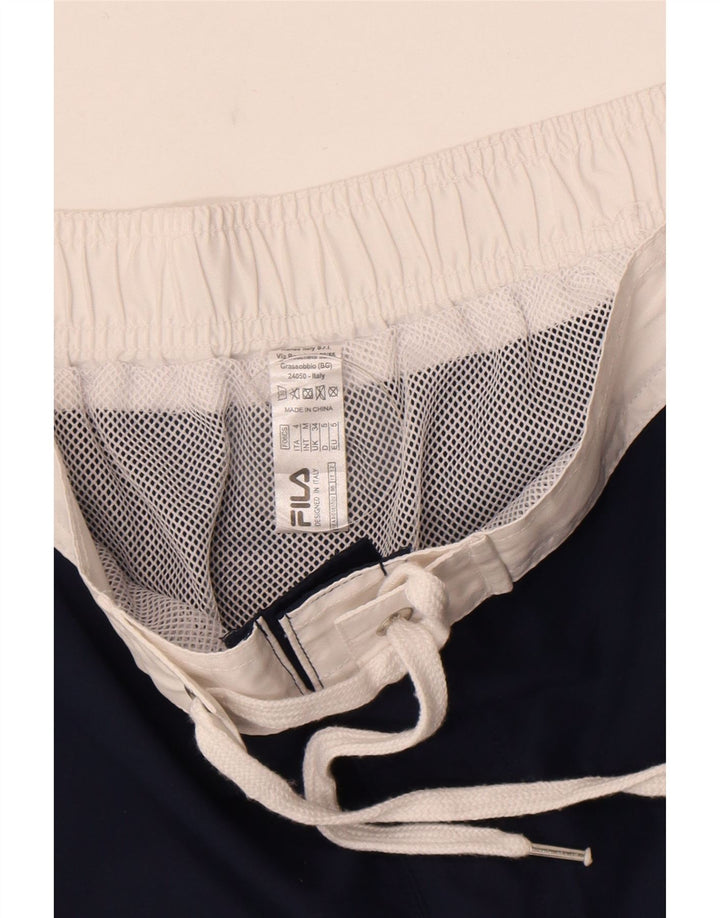 Fila Mens Graphic Swimming Shorts Large  Navy Blue Polyester