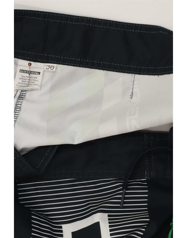 Quiksilver Mens Graphic Swimming Shorts Large Multicoloured Geometric
