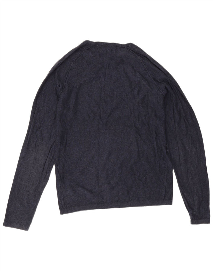 Jack & Jones herre top langærmet lille marineblå bomuld