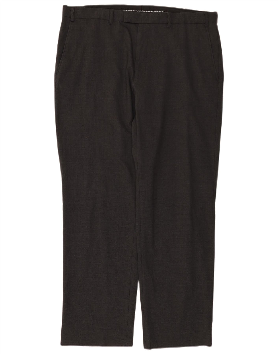 Gerade Herren-Anzughose von Marks & Spencer, W38, L31, graue Wolle
