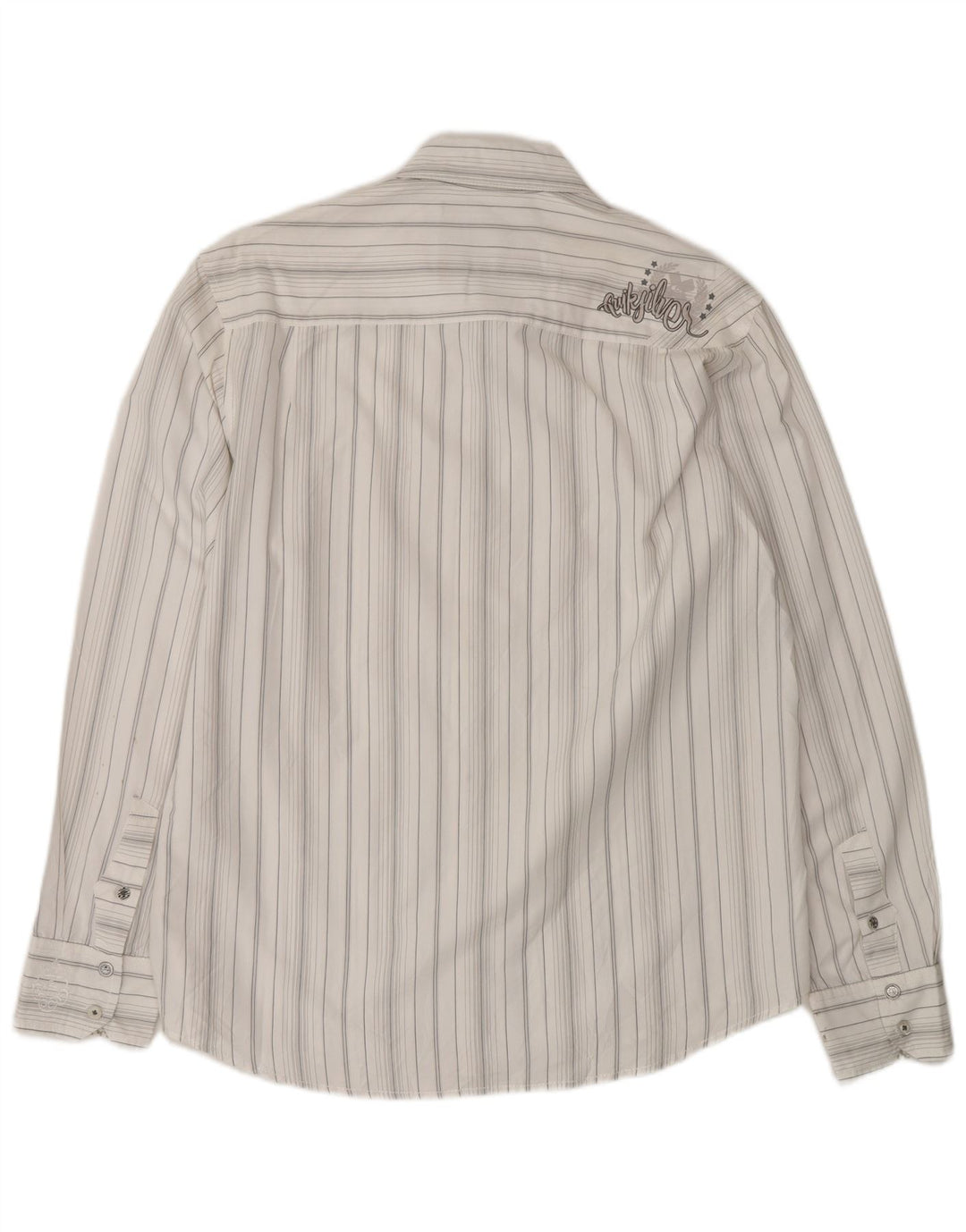 Quiksilver Mens Shirt Small White Striped