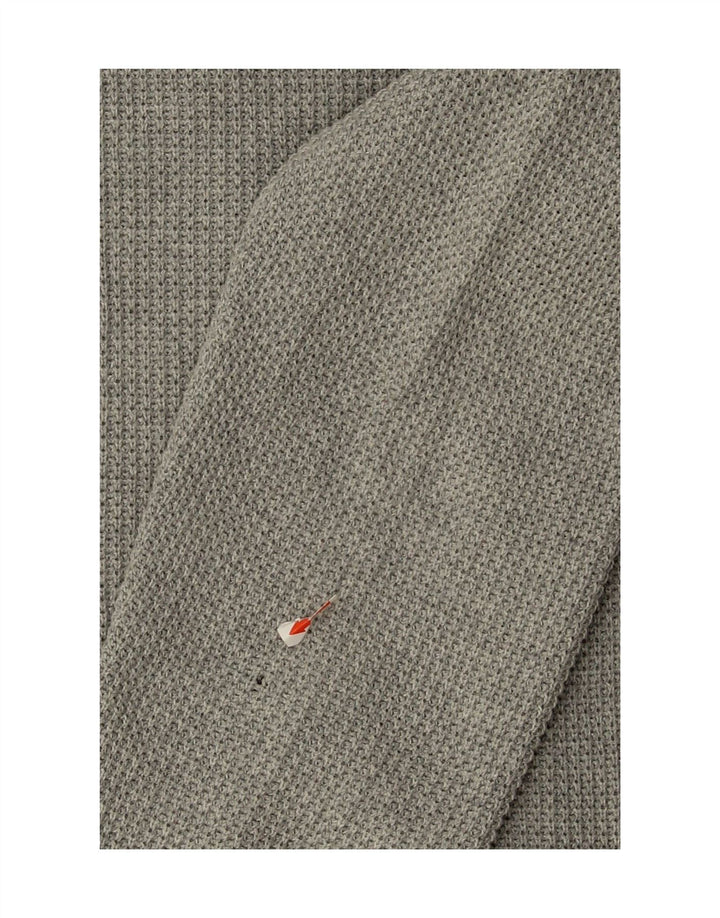 ZARA Mens Crew Neck Jumper Sweater XL Grey Cotton Vintage Zara and Second-Hand Zara from Messina Hembry 