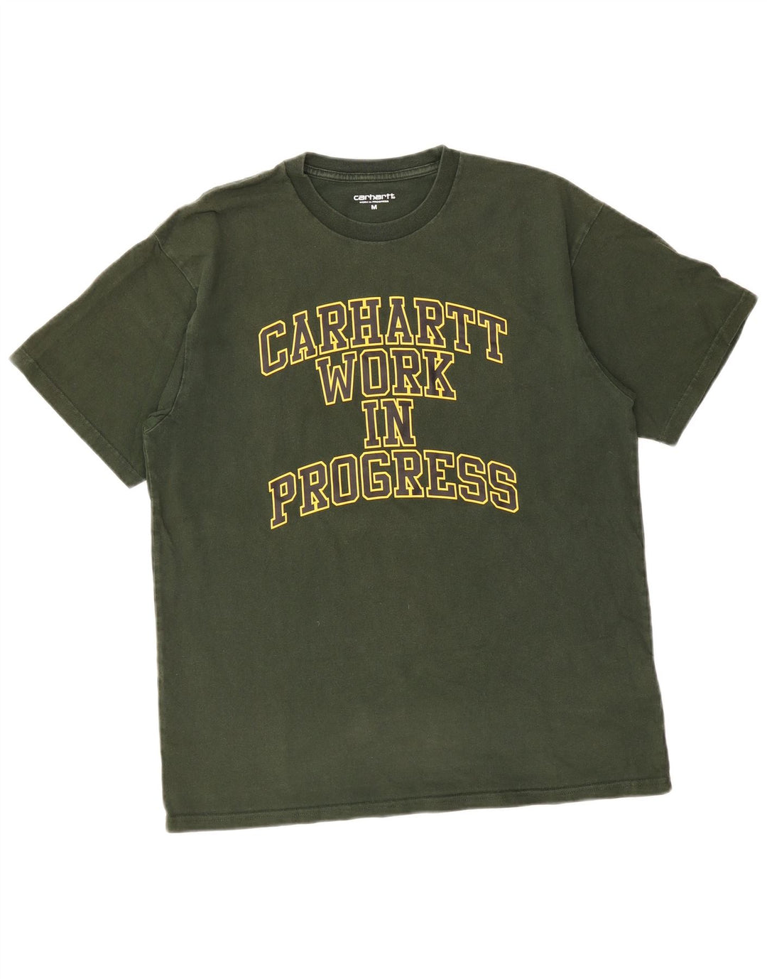 CARHARTT Mens Graphic T-Shirt Top Medium Green Cotton