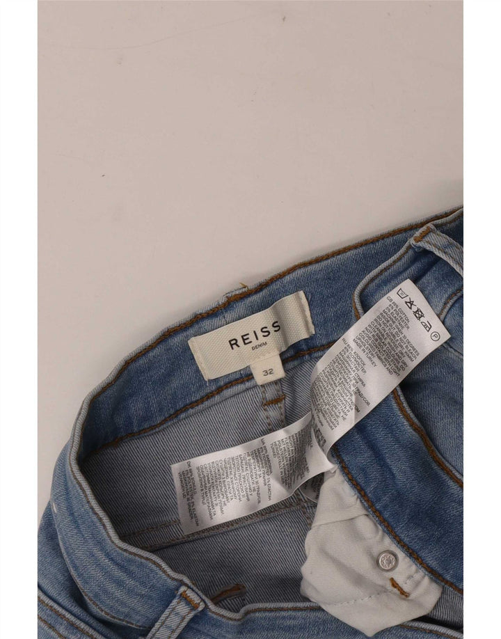 Reiss Mens Slim Jeans W32 L32 Blue Cotton
