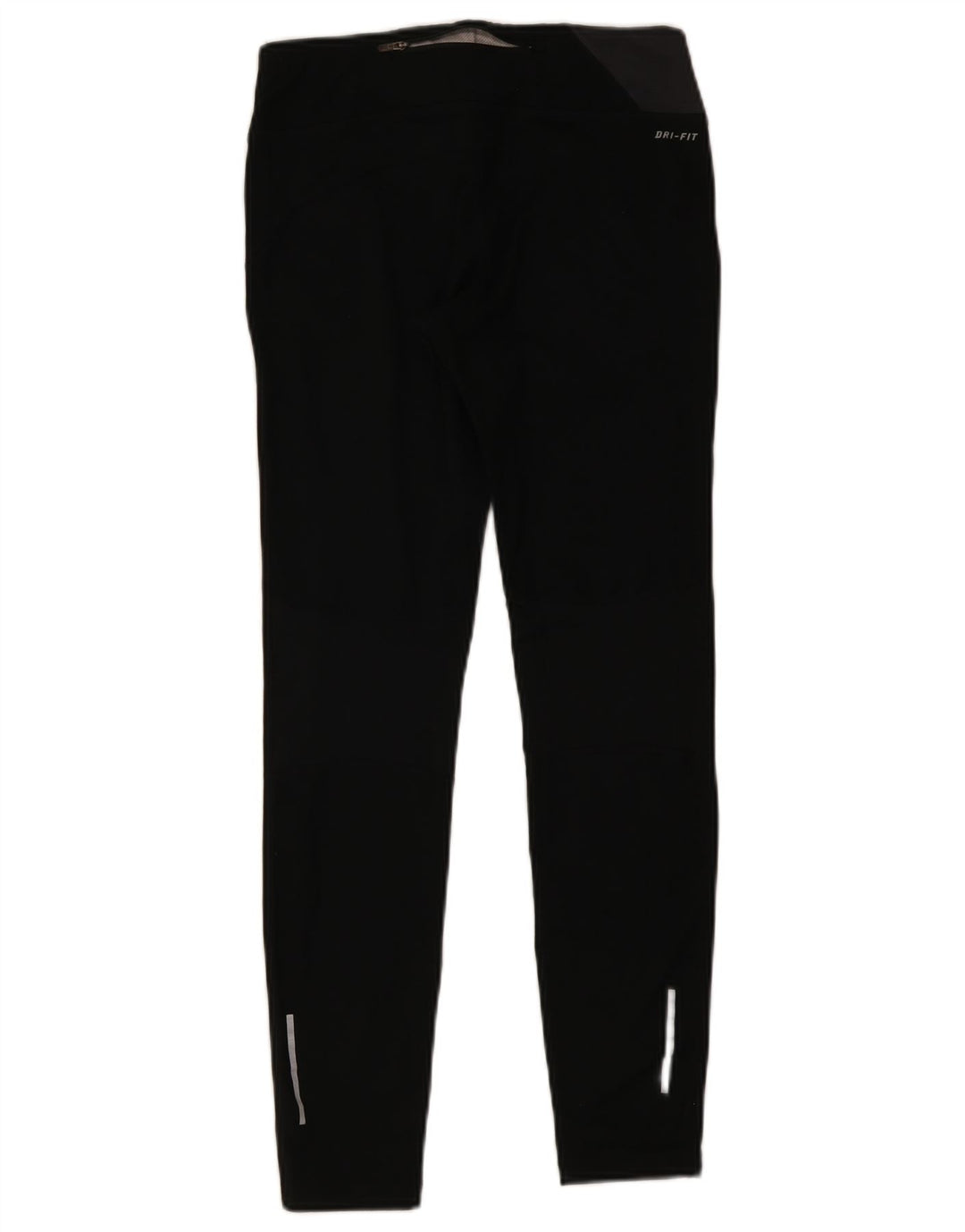Nike Womens Dri Fit Leggings UK 12 Medium Black Colourblock Polyester