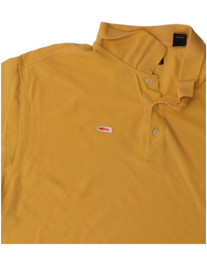 IZOD Mens Polo Shirt XL Yellow Cotton
