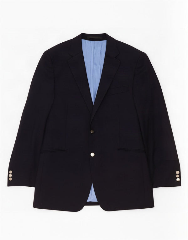 Marks & Spencer Herre 2-knaps blazerjakke UK 42 Large Navy Blue New Wool