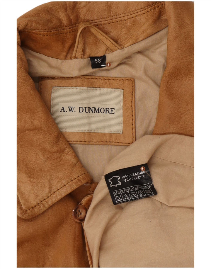 Giacca in pelle da uomo A.W.DUNMORE IT 58 4XL Pelle marrone