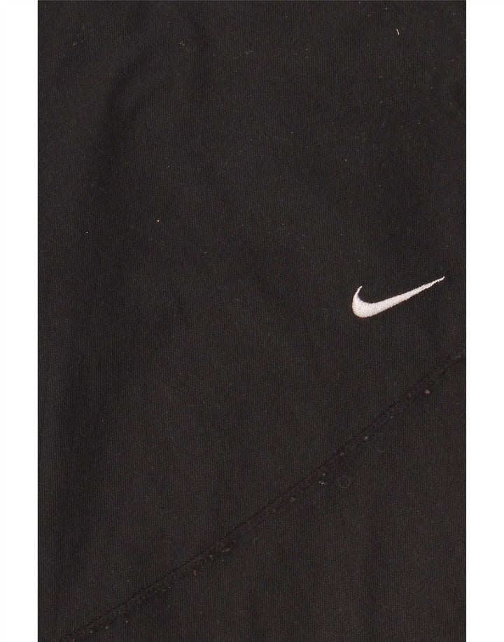 Nike Damen Dri Fit Leggings UK 14 Mittelschwarzes Polyester