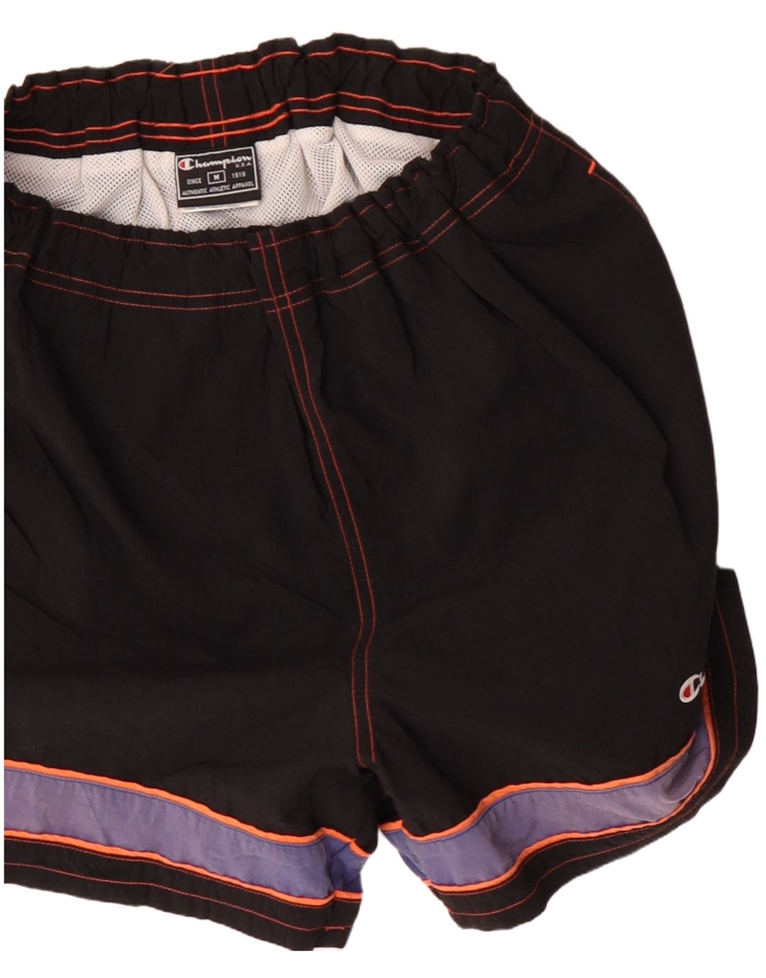 Champion Short de sport pour homme en polyester color block noir moyen