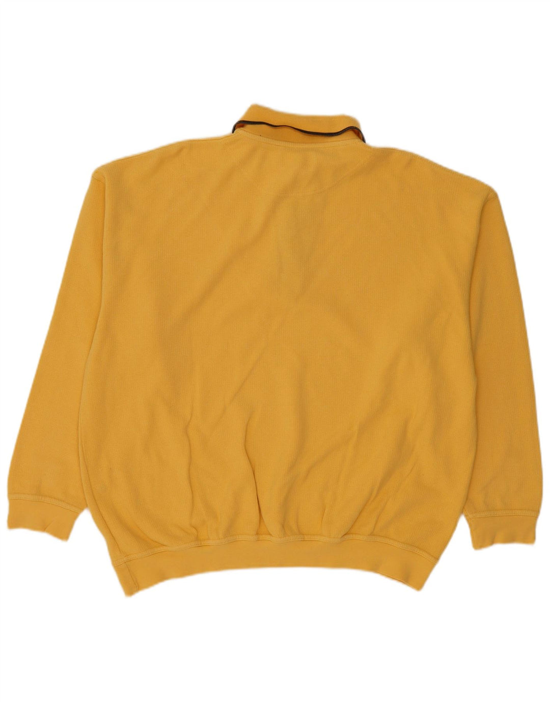 DANIEL HECHTER Suéter masculino com gola polo 2XL algodão amarelo