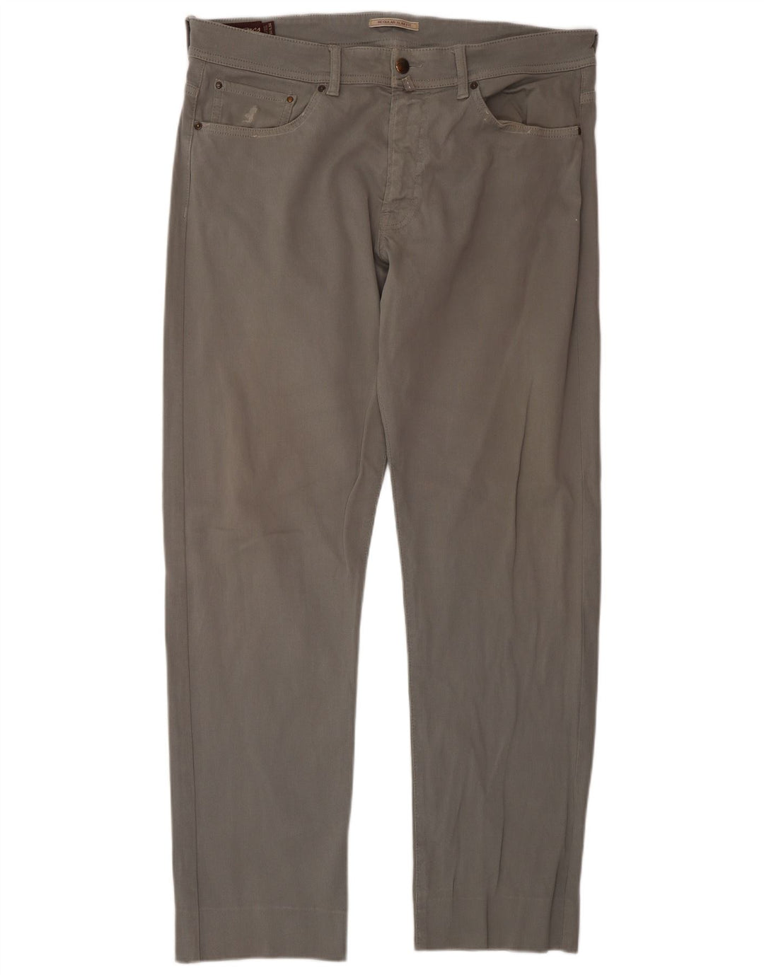 Marlboro Classics Mens Regular Slim Fit Casual Trousers W34 L34 Grey