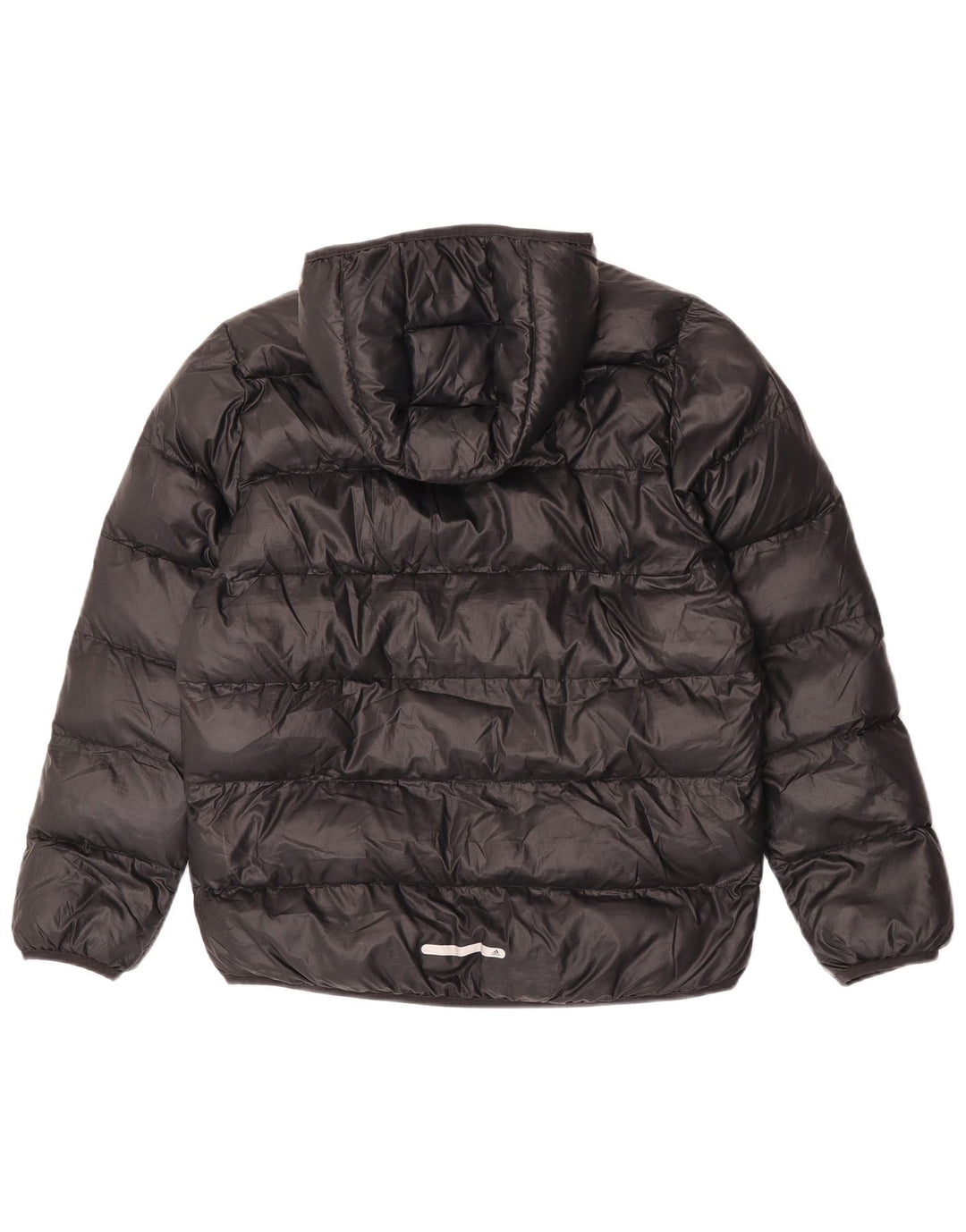 Giacca imbottita con cappuccio Adidas da ragazzo 13-14 anni in poliestere nero