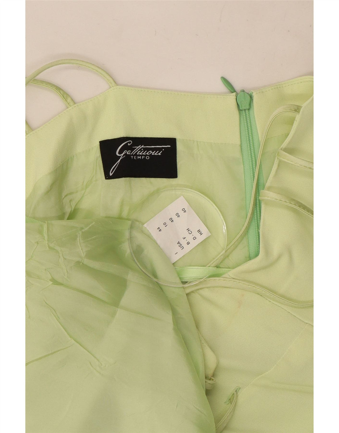 Gattinoni Womens Slip Dress IT 44 Medium Green
