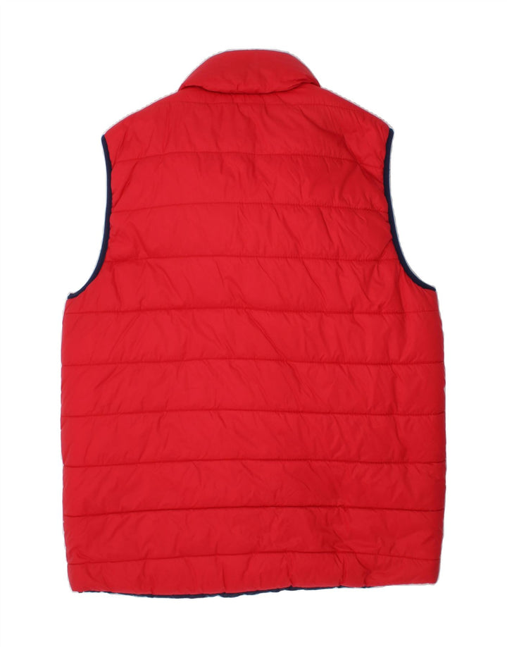 TIMBERLAND Boys Reversible Padded Gilet 13-14 Years Small Red Polyester Vintage Timberland and Second-Hand Timberland from Messina Hembry 
