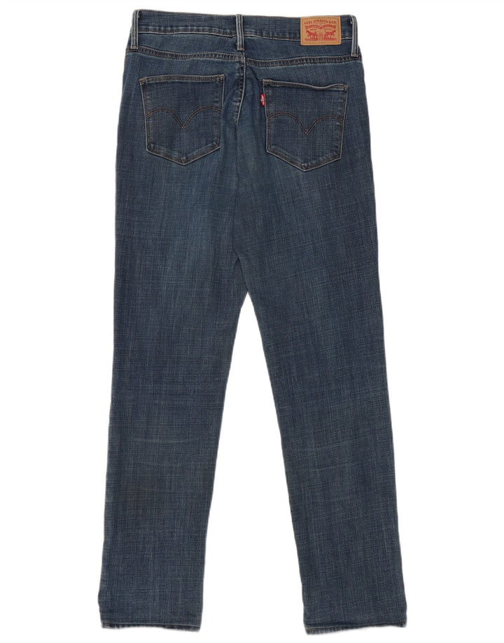 Levi's Womens Slimming Slim Jeans W28 L28 Navy Blue Cotton