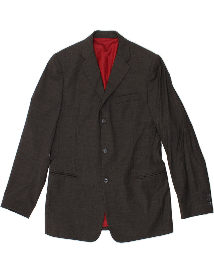 DOLCE & GABBANA Mens 3 Button 2 Piece Suit UK 40 Large W36 L34  Grey Wool
