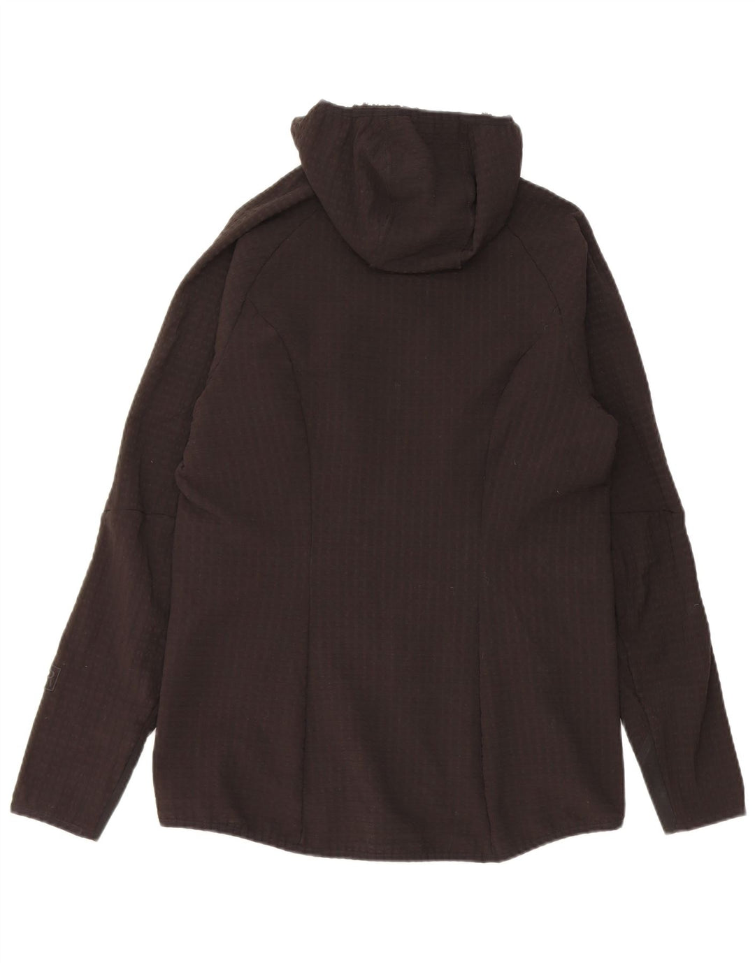 Patagonia Womens Hooded Tracksuit Top Jacket UK 14 Large Black Polyester