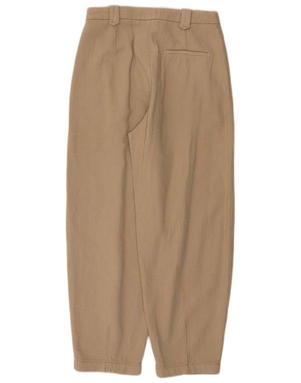 Zara Damen-Ballon-Hose mit hoher Taille, kurz geschnitten, EU 36, XS, B26, L26, Beige