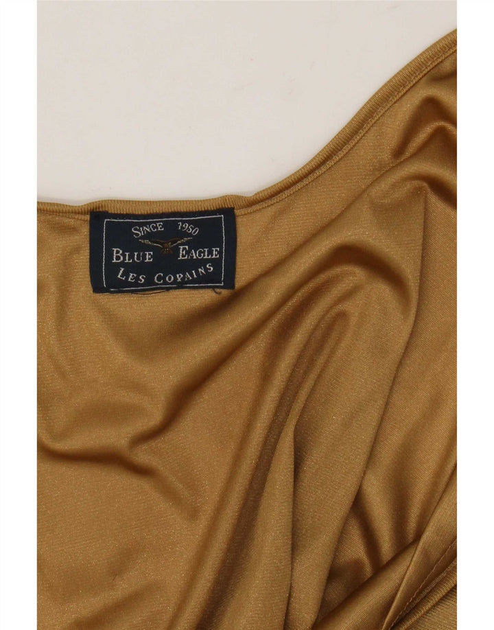 Abito sottoveste blu Eagle da donna Les Copains UK 12 Oro medio