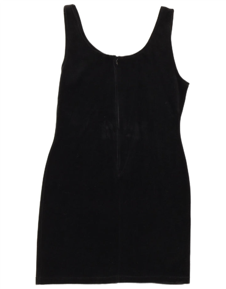 CLASSIC Womens Slim Fit Bodycon Dress UK 12 Medium Black
