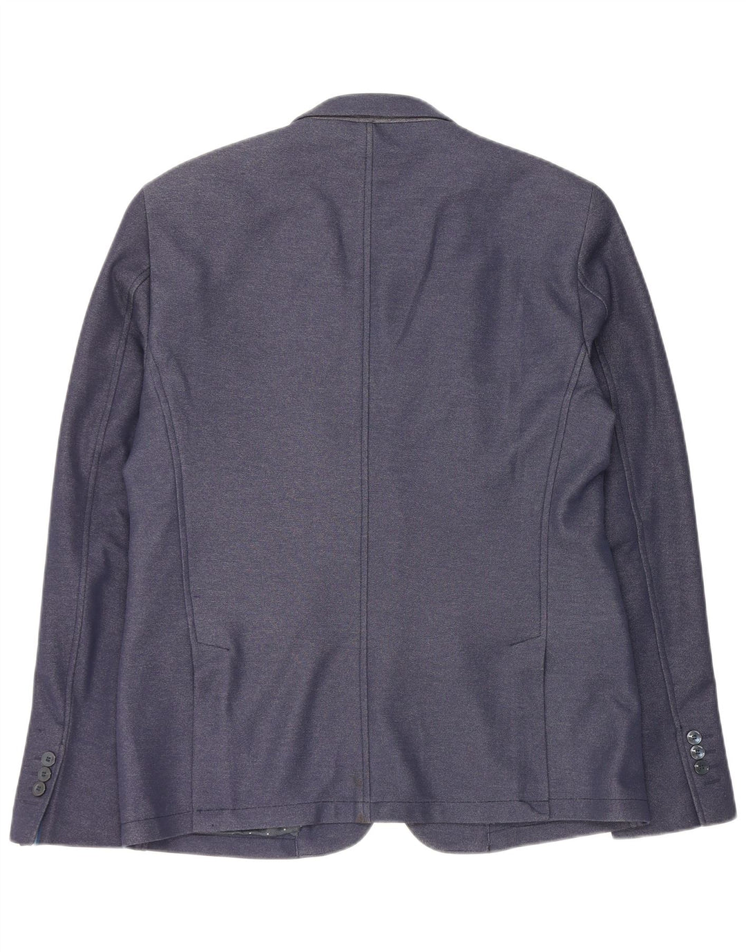 Zara Mens 2 Button Blazer Jacket EU 56 XL Navy Blue